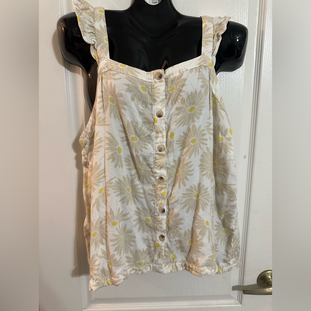 Floral Button-Down Women’s Top
